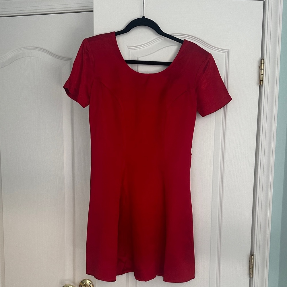 Elegant Red Mini Dress